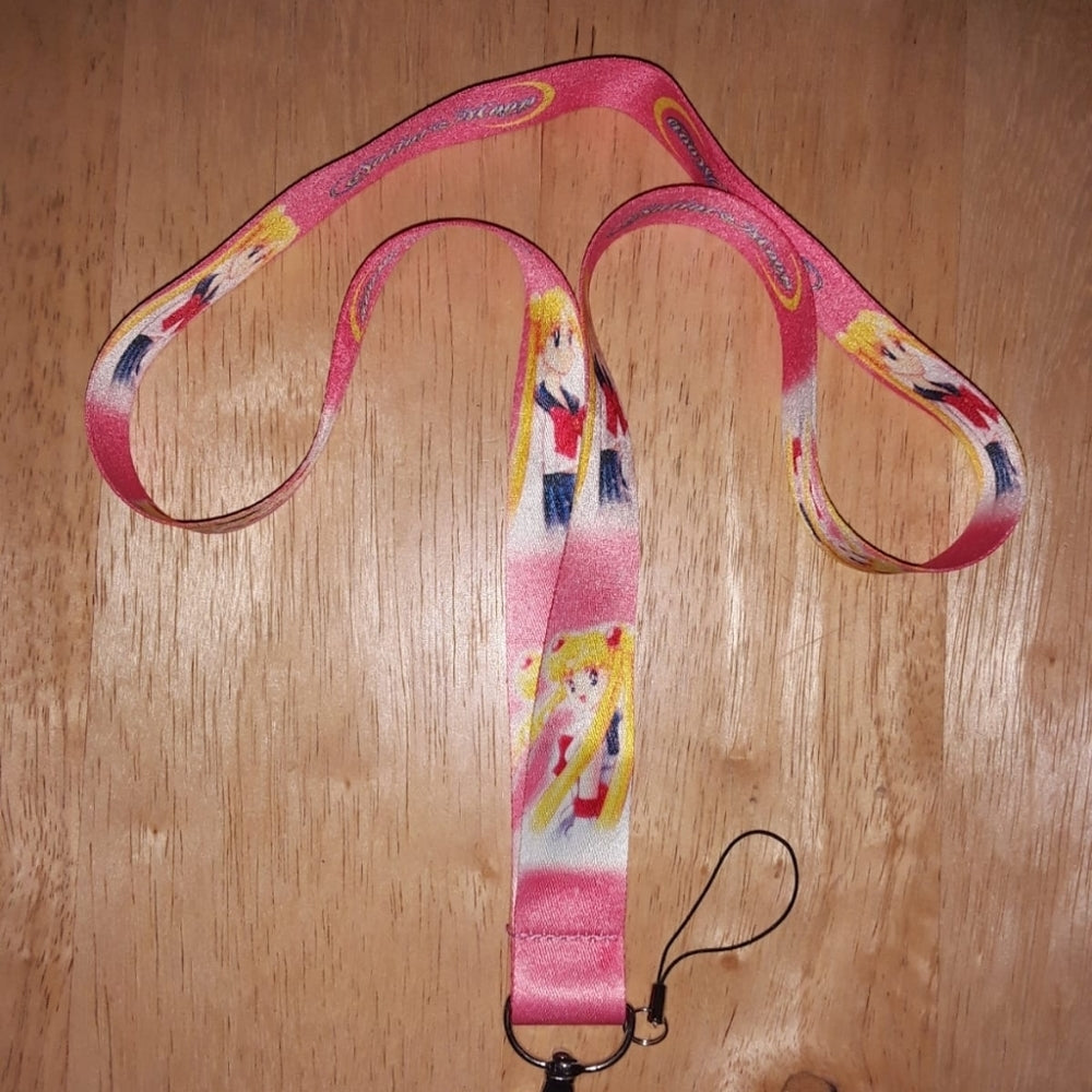 Japanese Anime Sailor Moon Pink Lanyard