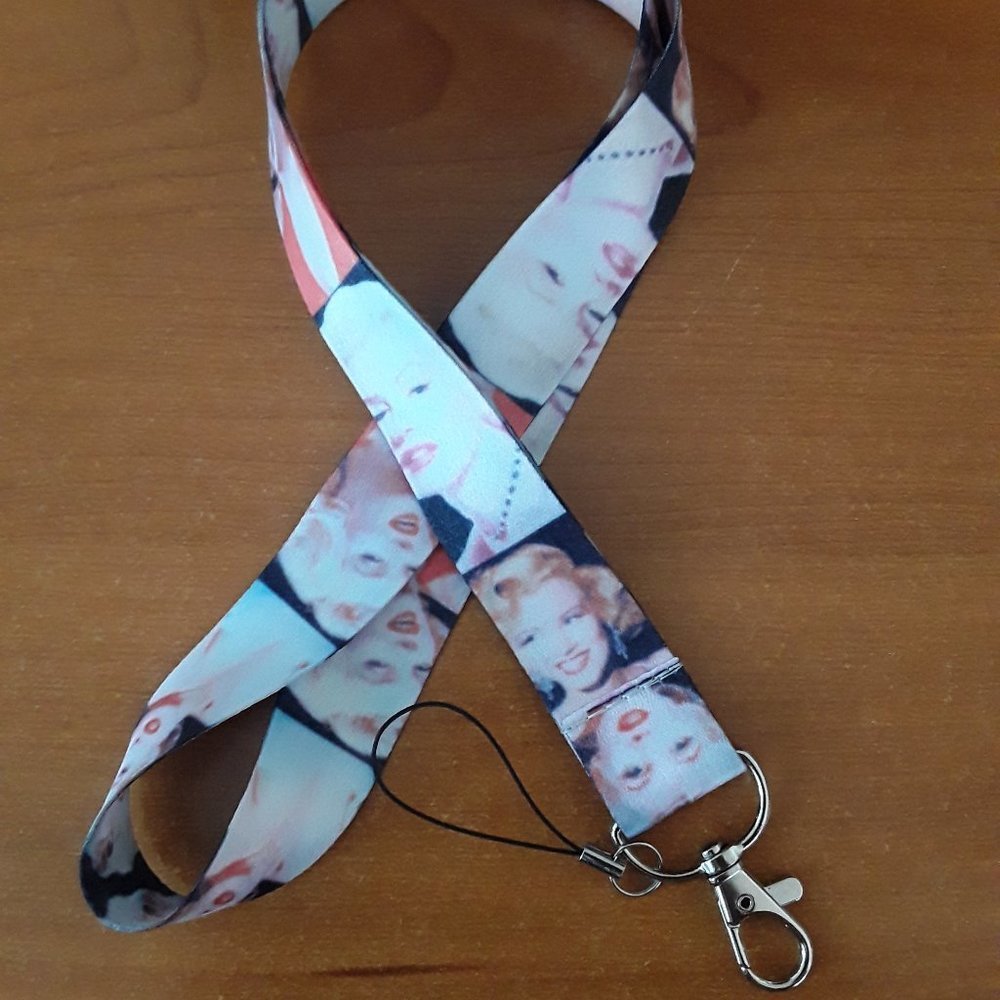 Classic Artist Marilyn Monroe Lanyard and Clip B