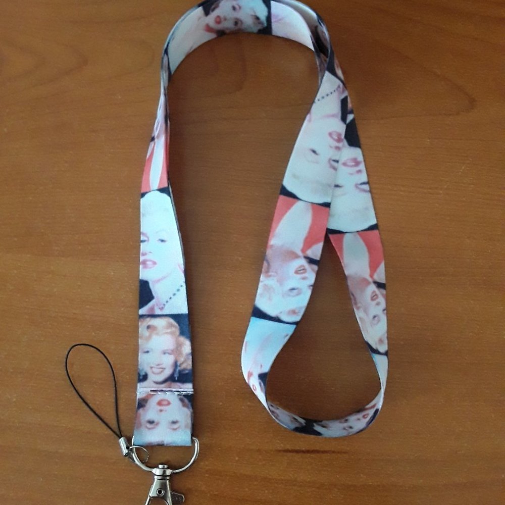 Classic Artist Marilyn Monroe Lanyard and Clip B