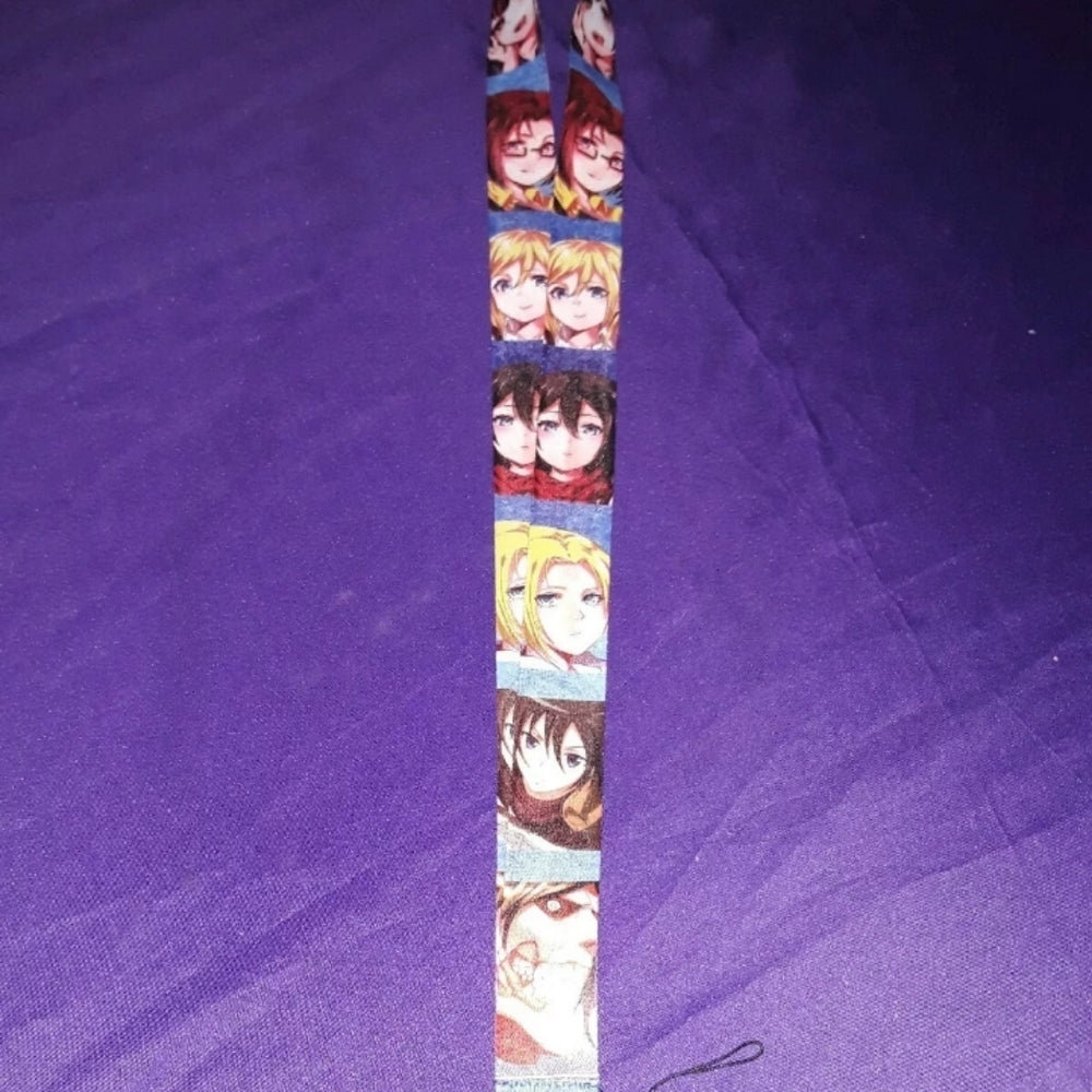 Best Japanese Anime Attack on Titan Blue Lanyard
