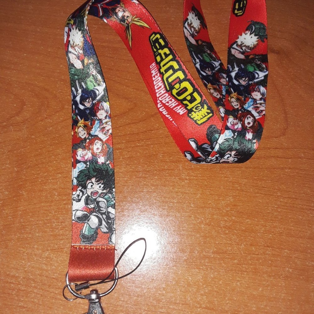 Anime My Hero Academia Red Lanyard