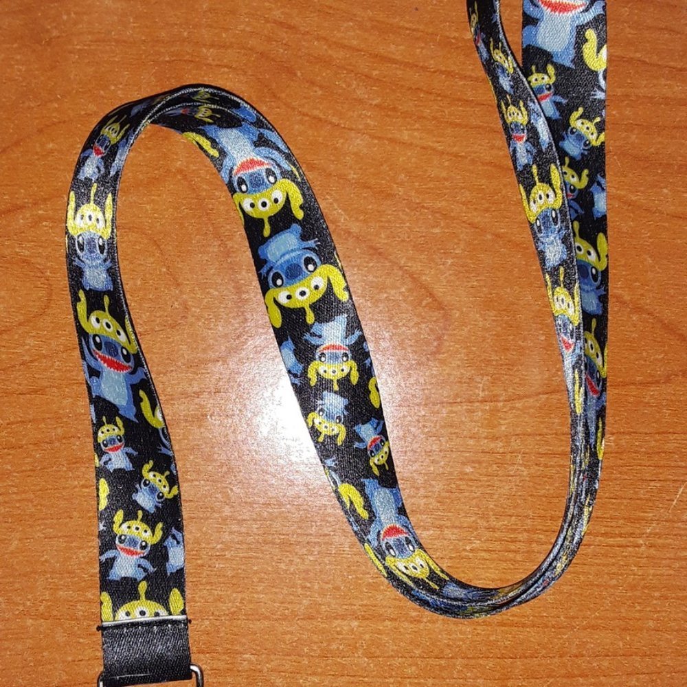 Best Classic Walt Disney World Movies Lilo and Stitch Black Lanyard with Clip
