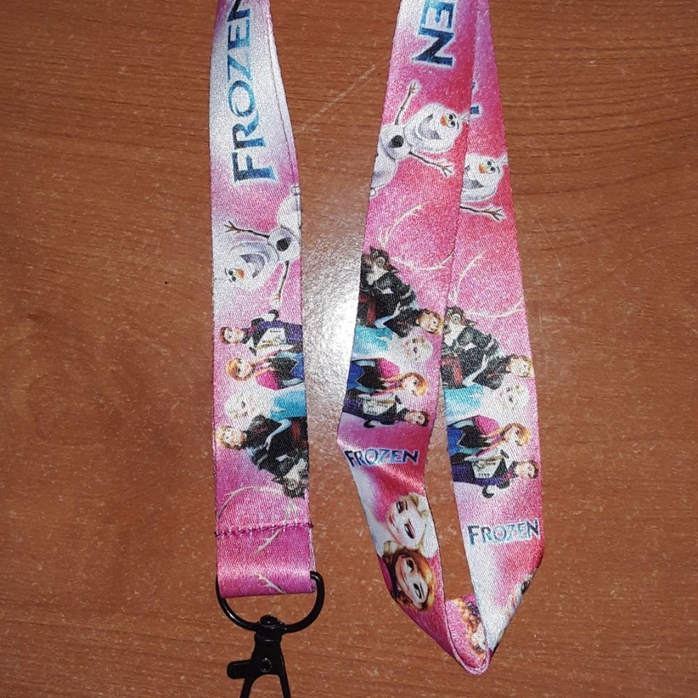 Best Disney Movies Frozen 2013 Film Pink Lanyard