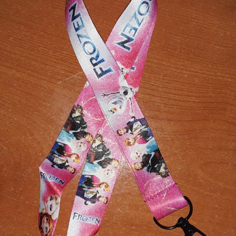 Best Disney Movies Frozen 2013 Film Pink Lanyard