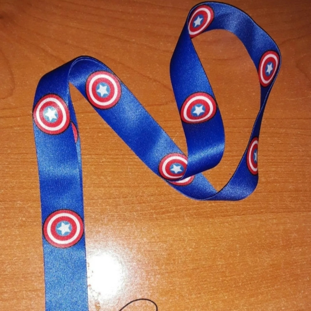 Marvel Comics Captain America Shield Lanyard and Clip