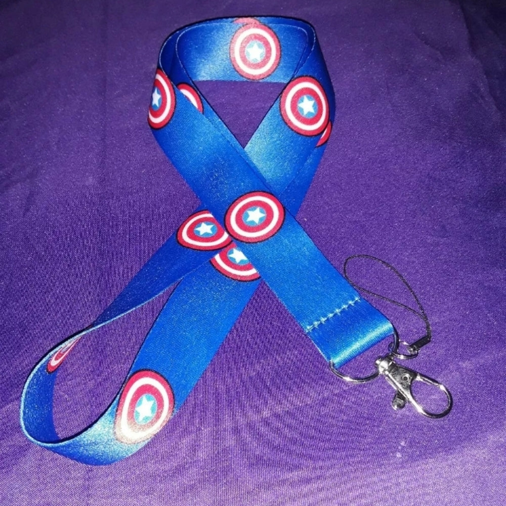 Marvel Comics Captain America Shield Lanyard and Clip