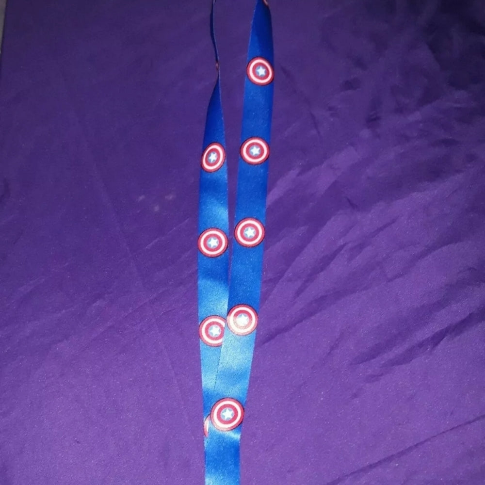 Marvel Comics Captain America Shield Lanyard and Clip