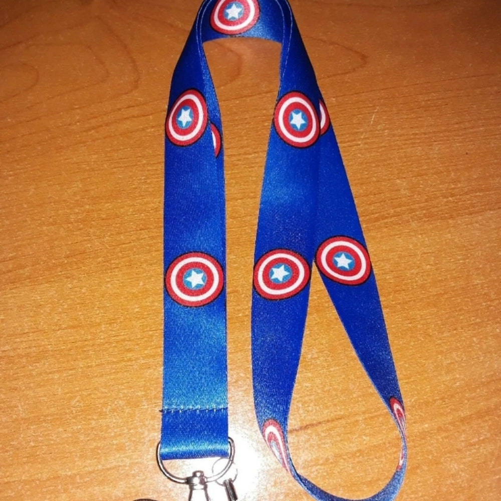 Marvel Comics Captain America Shield Lanyard and Clip