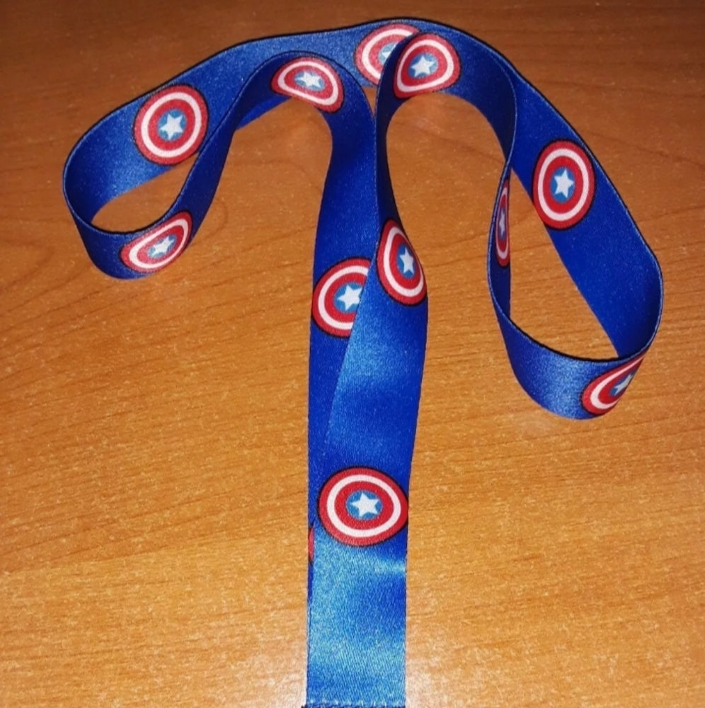 Marvel Comics Captain America Shield Lanyard and Clip