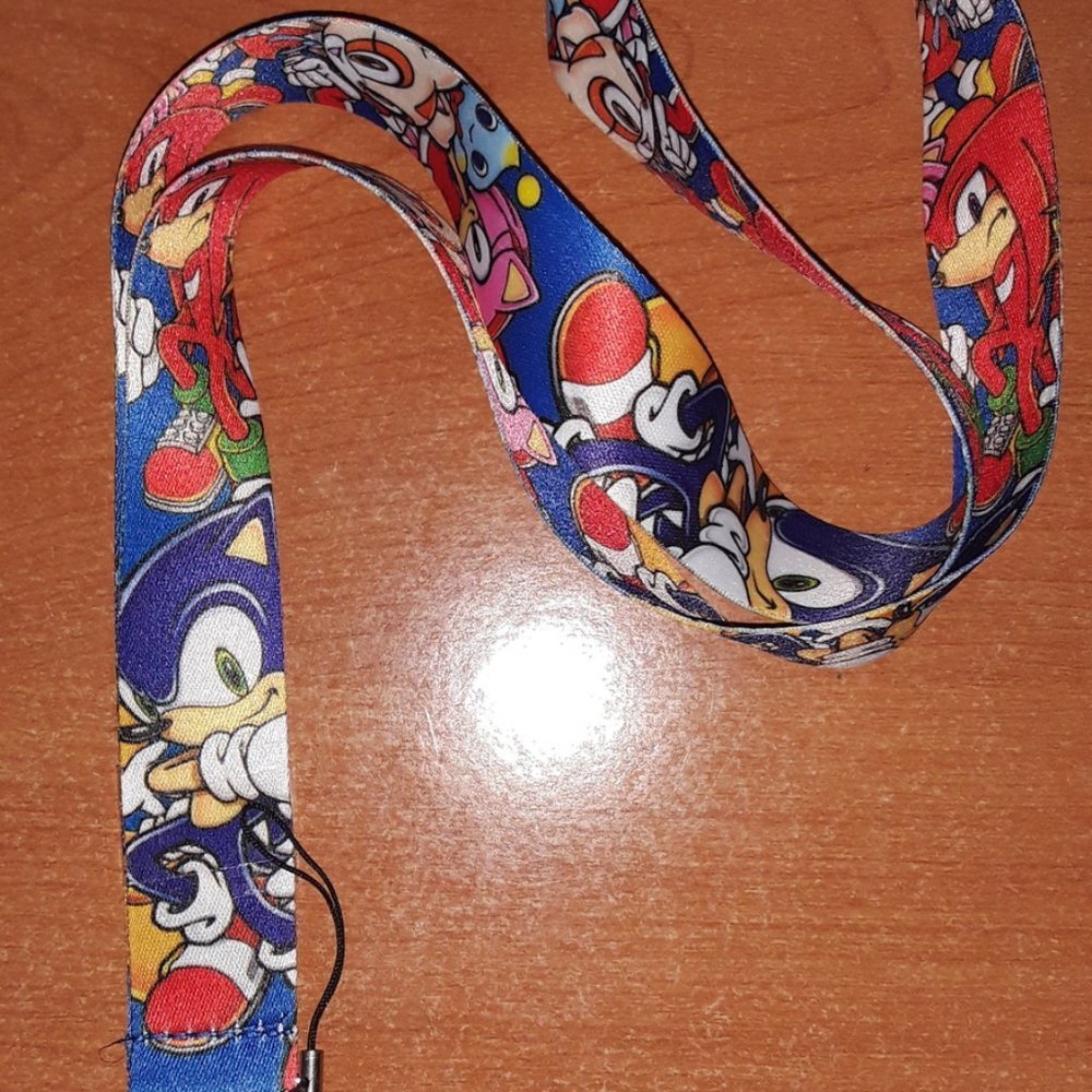 Sonic The Hedgehog Characters Blue Lanyard