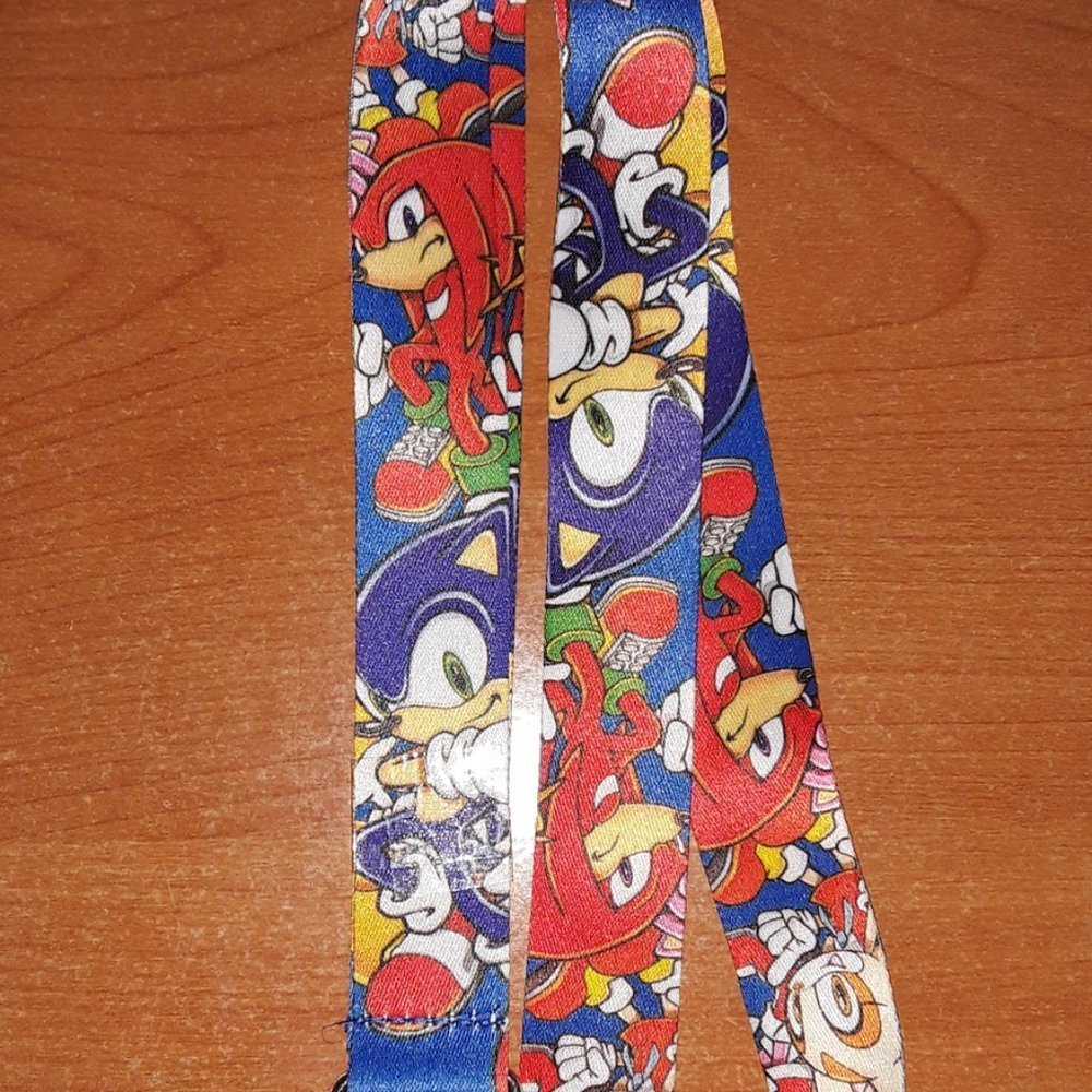 Sonic The Hedgehog Characters Blue Lanyard
