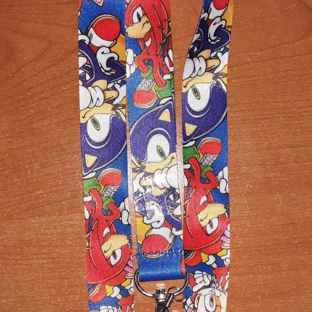 Sonic The Hedgehog Characters Blue Lanyard