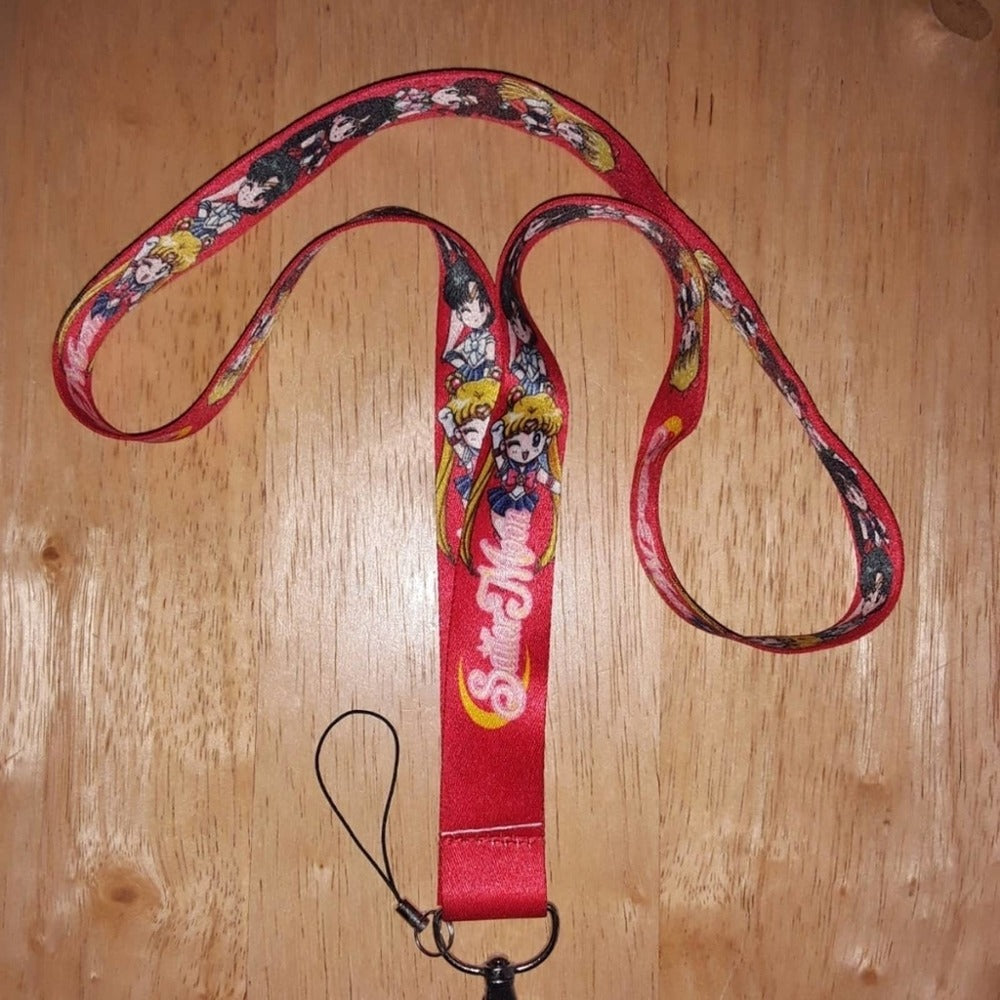 Japanese Anime Sailor Moon Red Lanyard