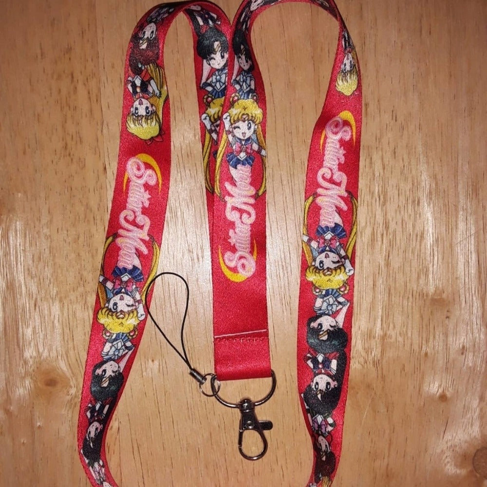 Japanese Anime Sailor Moon Red Lanyard