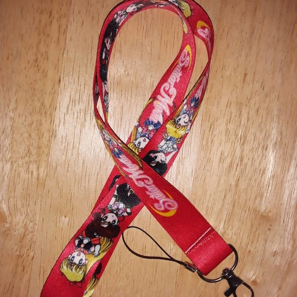 Japanese Anime Sailor Moon Red Lanyard