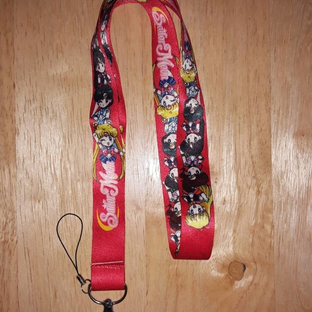 Japanese Anime Sailor Moon Red Lanyard