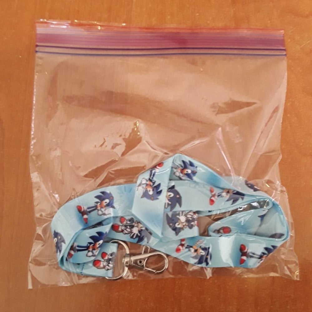 Most Popular Sonic Hedgehog Movie Characters One Size Black Lanyard & Clip A 1