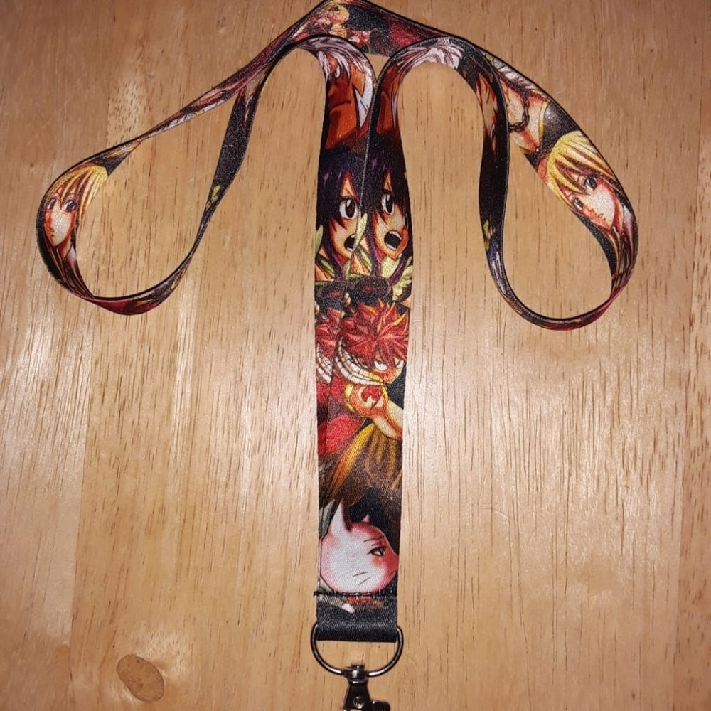 Best Anime Fairy Tail Manga Black Lanyard & Clip