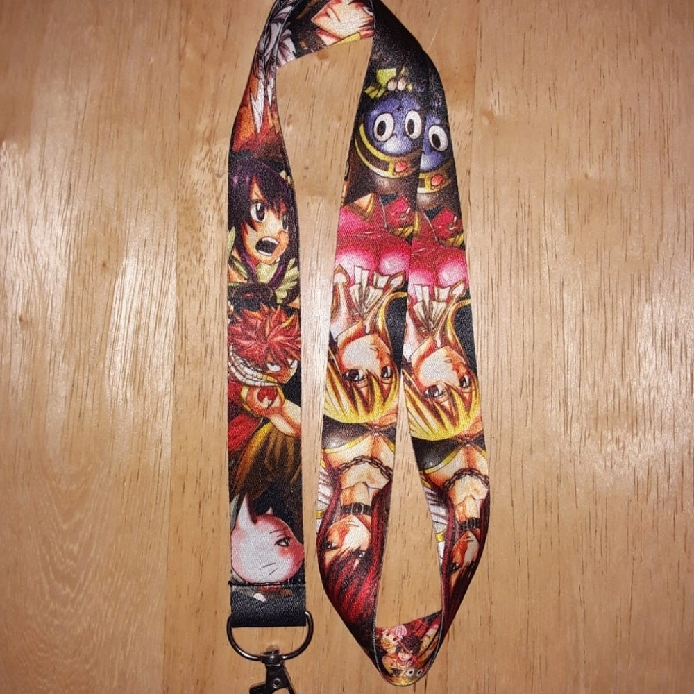 Best Anime Fairy Tail Manga Black Lanyard & Clip