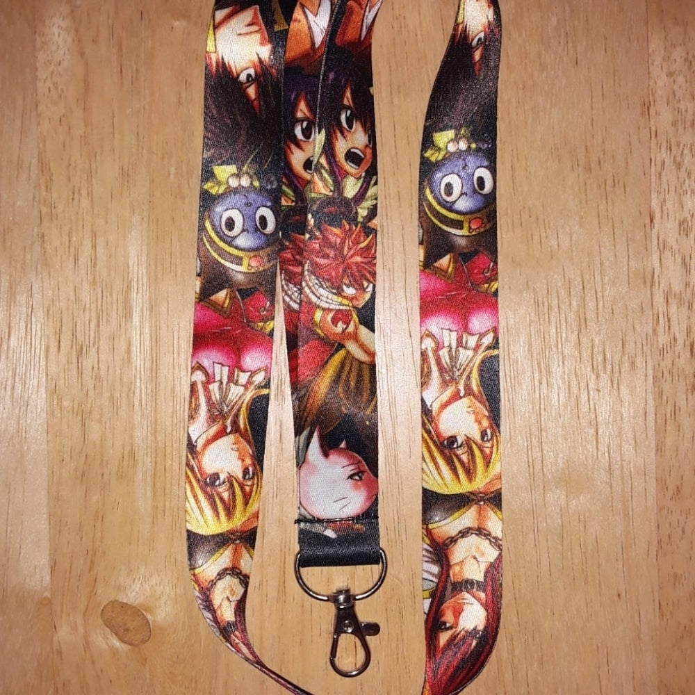 Best Anime Fairy Tail Manga Black Lanyard & Clip
