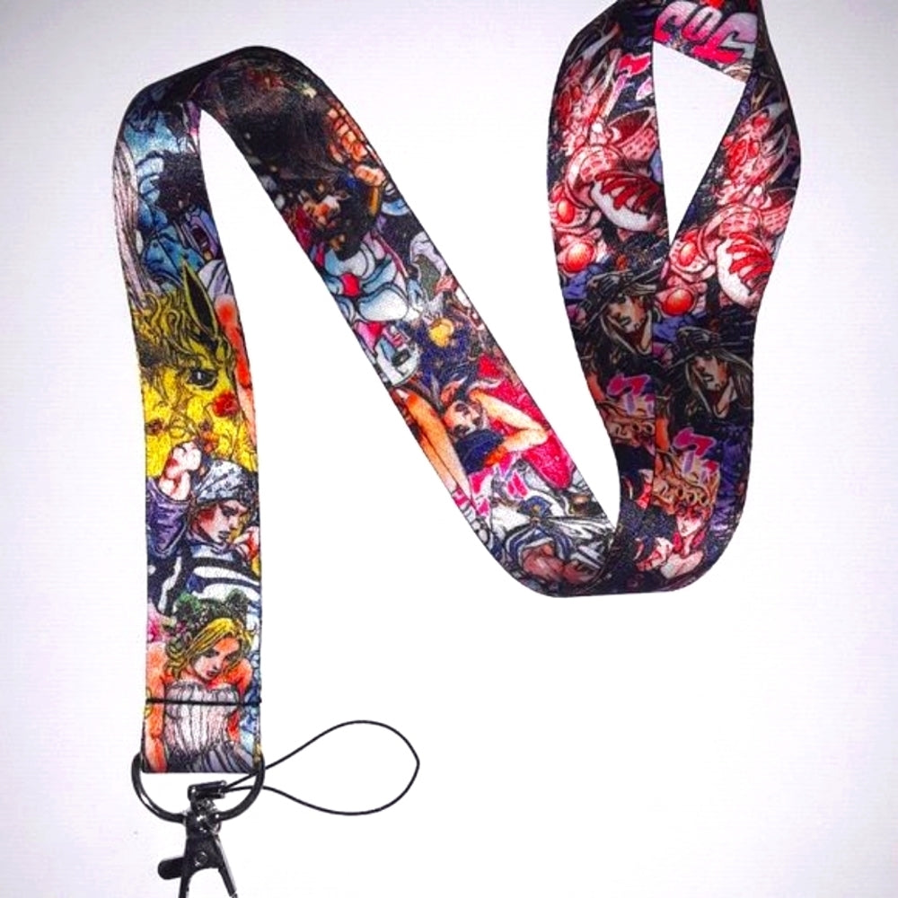 Best Anime Jojo Bizarre Adventure Purple Lanyard