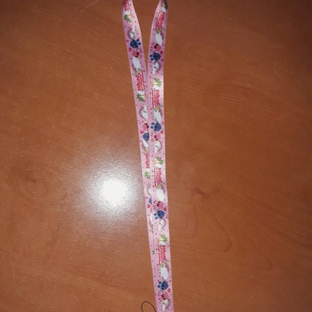 Best Disney Movies Lilo and Stitch Pink Lanyard