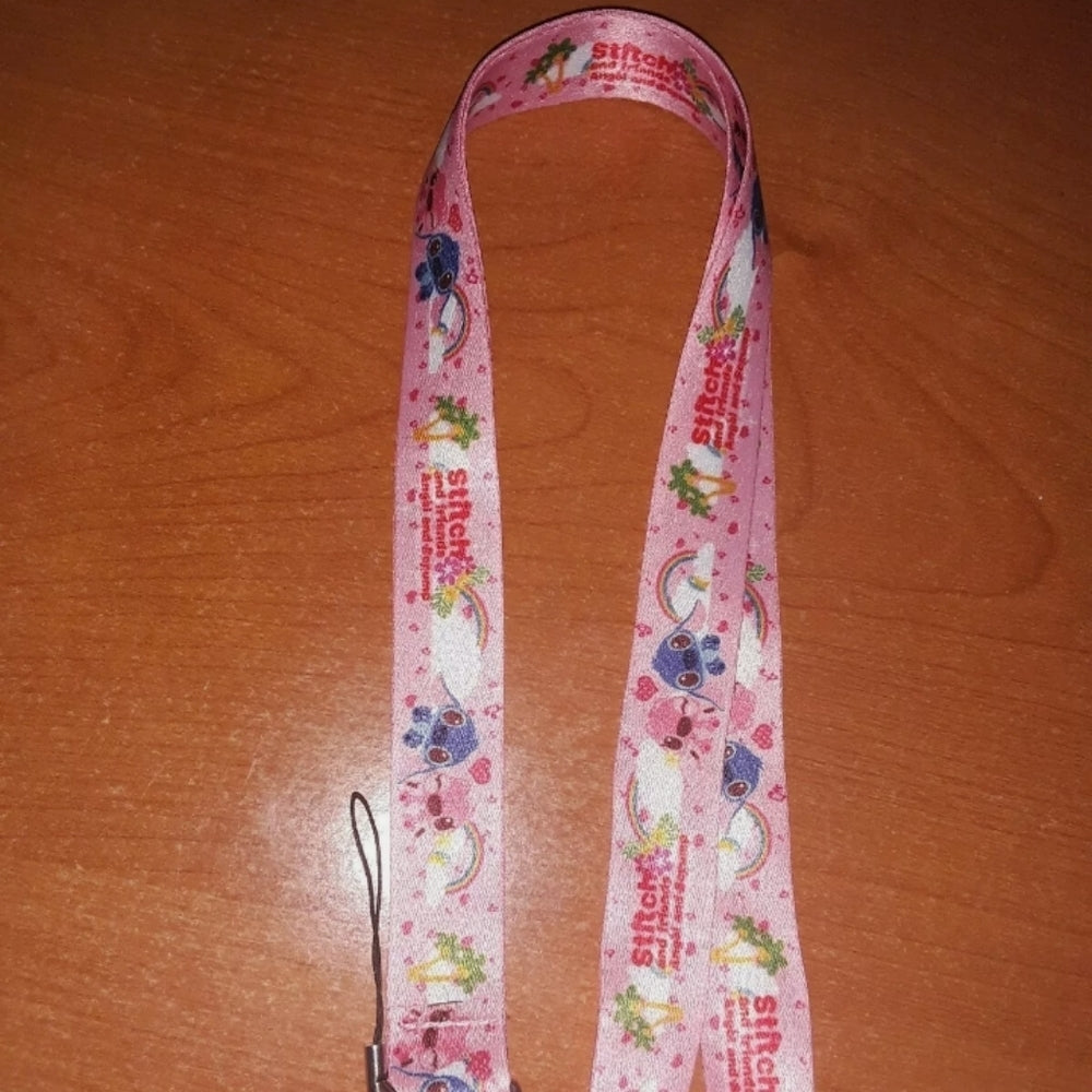 Best Disney Movies Lilo and Stitch Pink Lanyard