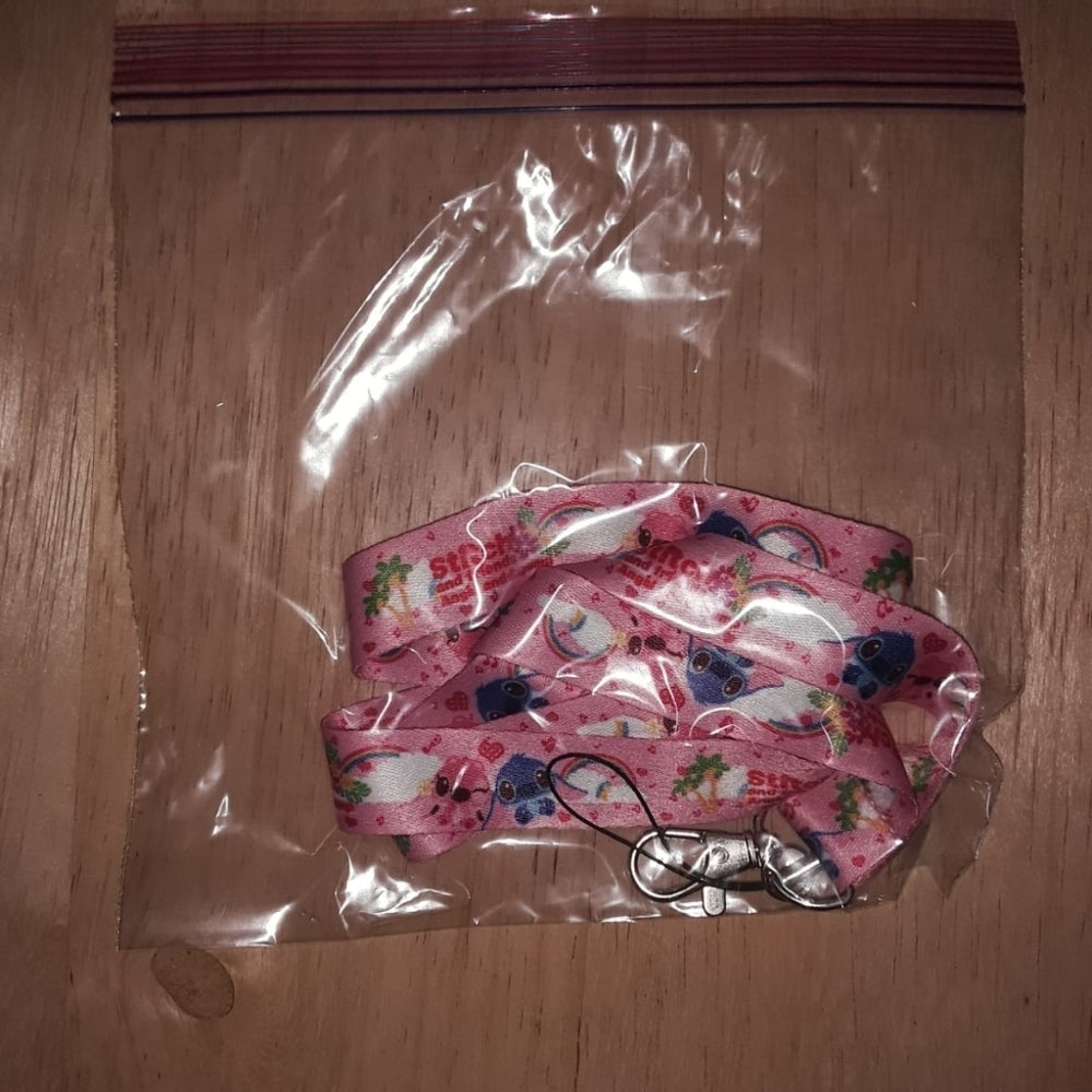 Best Disney Movies Lilo and Stitch Pink Lanyard