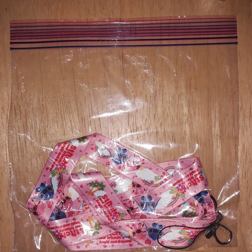 Best Disney Movies Lilo and Stitch Pink Lanyard