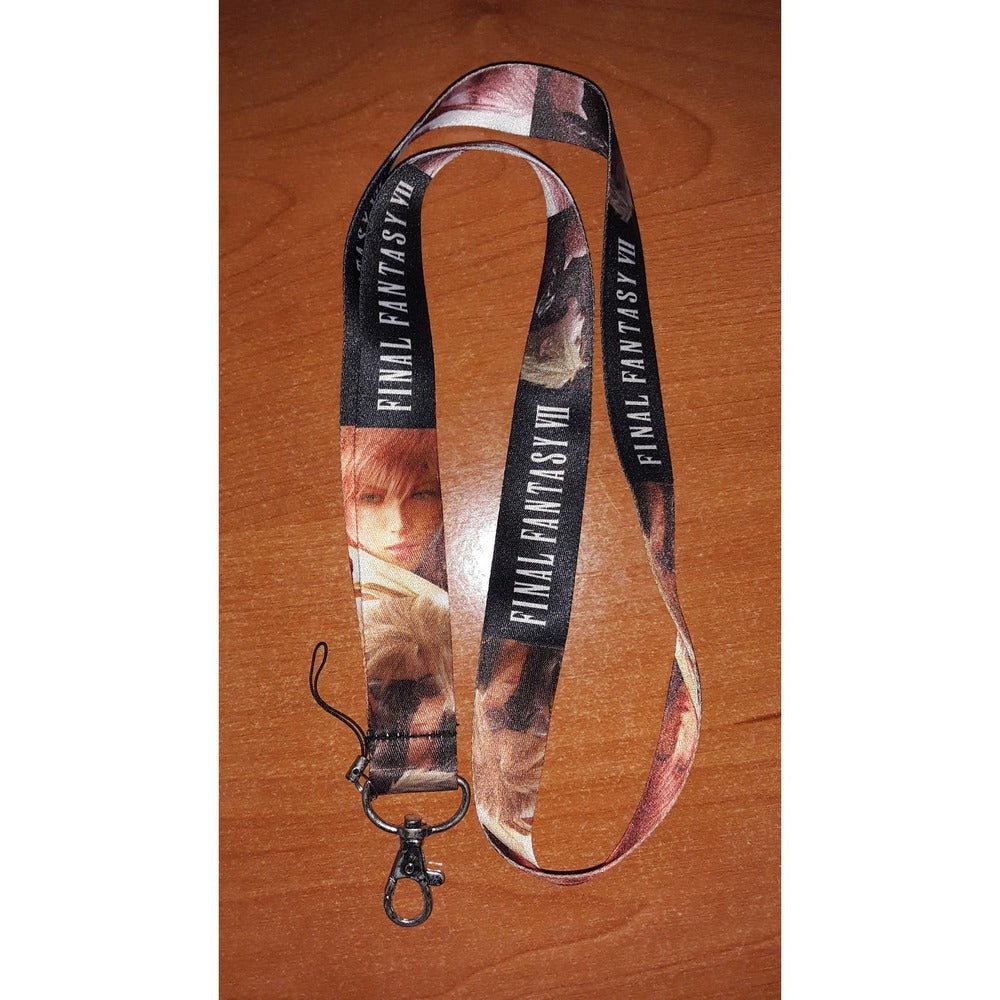 Best New Square Enix Final Fantasy VII Characters Lanyard & ID Badge Holder Clip