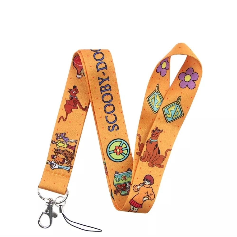 Best Classic TV Series All Time Scooby Doo Orange Lanyard Cream