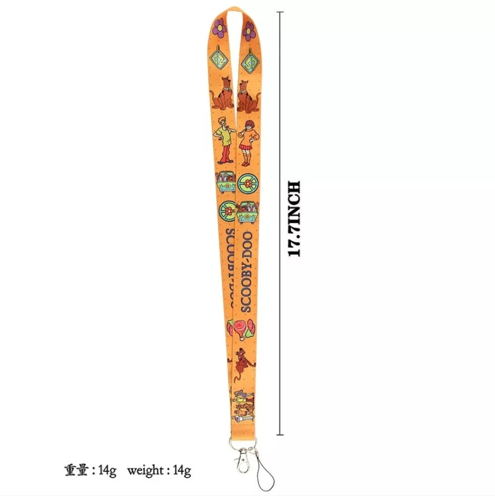 Best Classic TV Series All Time Scooby Doo Orange Lanyard Cream
