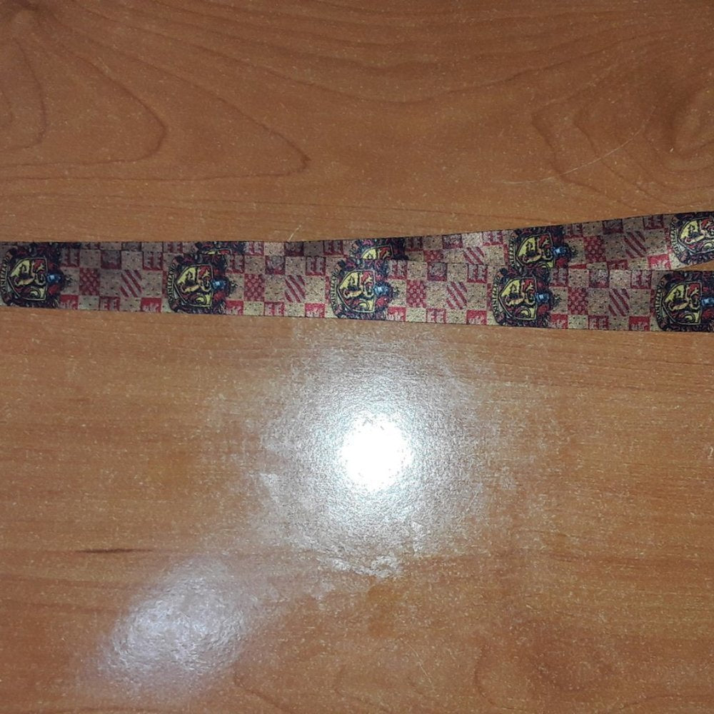 JK Rowling Warner Bros Harry Potter Gryffindor Logo Lanyard with Clip