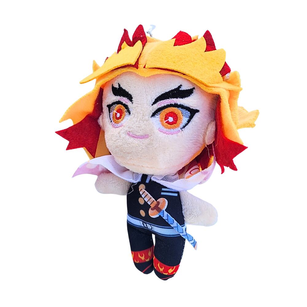 Japan Anime Demon Slayer Kimetsu No Yaiba Kyojuro Rengoku Car Plush 14 Cm