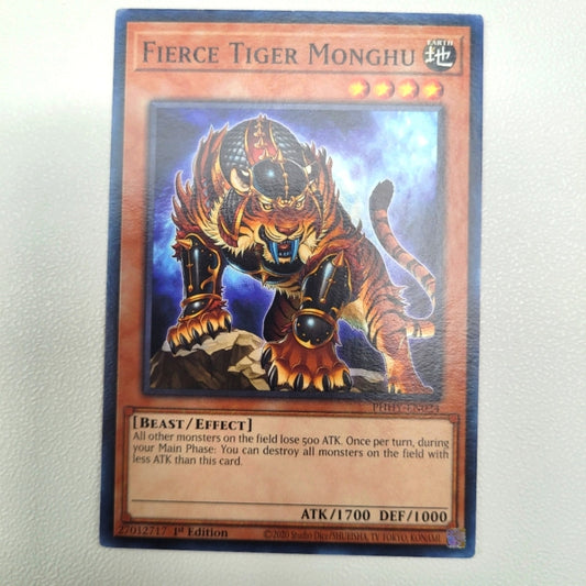 Photon Hypernova Fierce Tiger Monghu PHHY-EN024 Beast Level 4 Monster Card