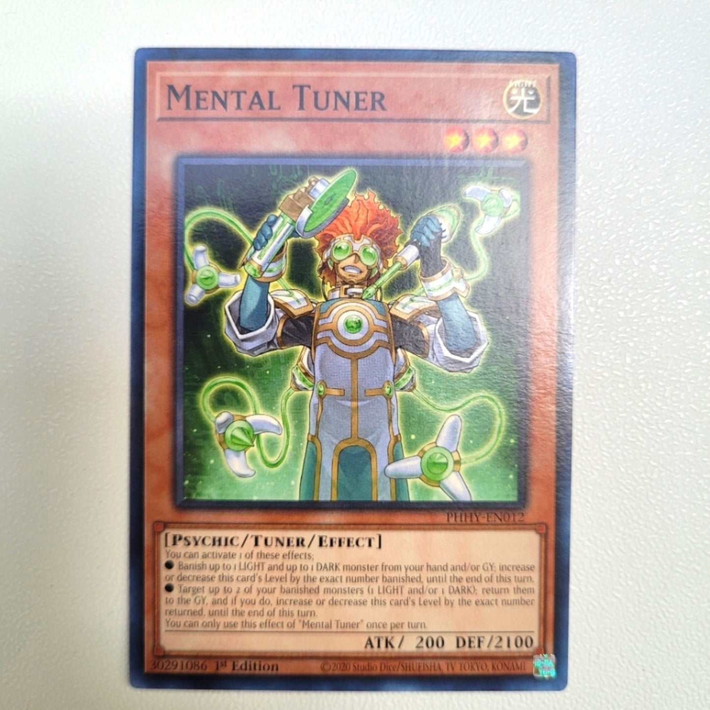 Photon Hypernova Mental Tuner PHHY-EN012 Fiend Level 3 Monster Yu-gi-oh Card