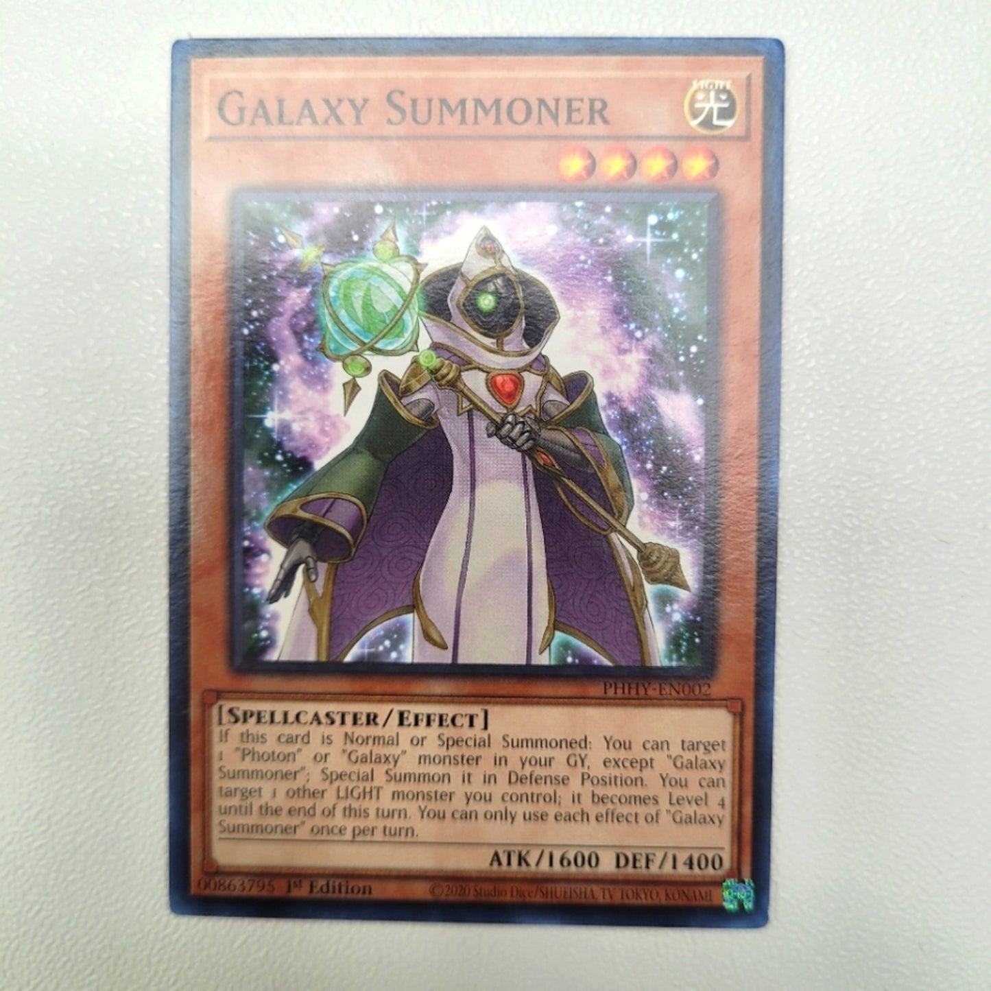 Photon Hypernova Galaxy Summoner PHHY-EN002 Spellcaster Level 4 Monster Card