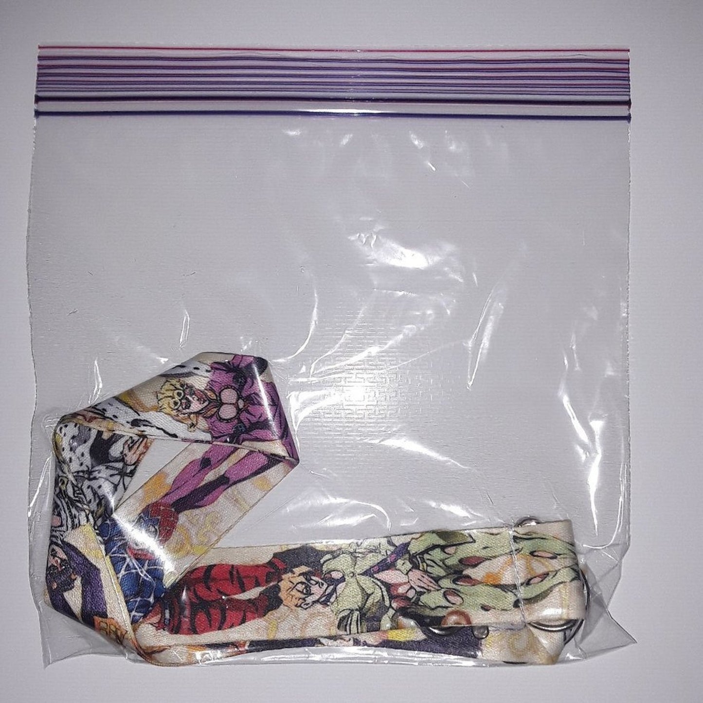 Anime Jojo's Bizarre Adventure Neck Lanyard & Clip Yellow Fabric One Size Unisex